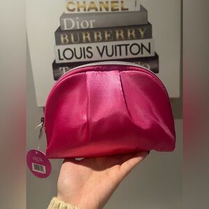 Ulta Beauty Pink Travel Cosmetic Bag with 6-Piece Makeup Set, NWT